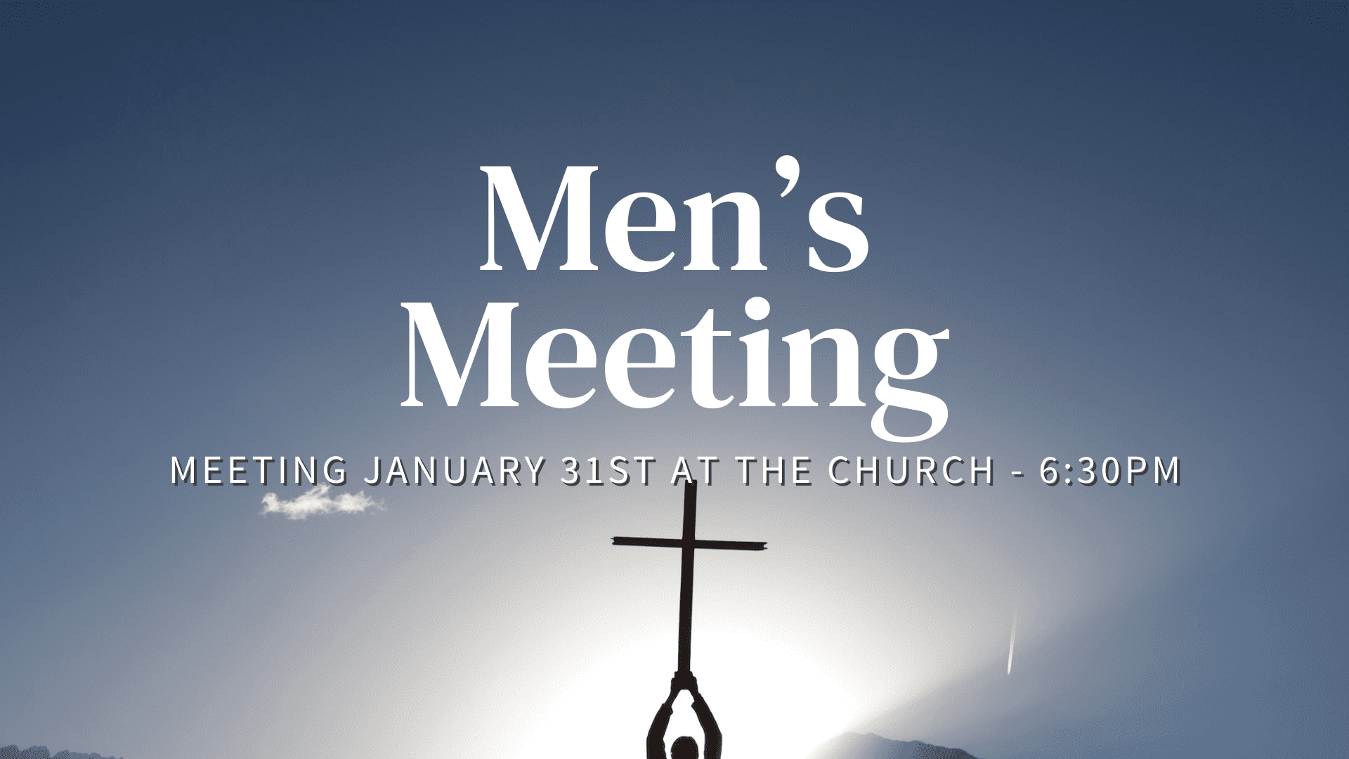 Men's Meeting Announcement